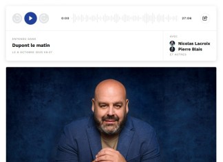 Le cardinal Lacroix au micro de « Dupont le matin », au FM 93