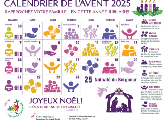 Ressource pour l’Avent de l’archidiocèse de Montréal : Vivons ensemble un Avent porteur d’espérance !
